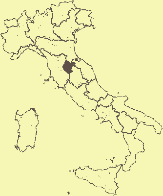 La collocazione geografica del comune di Sansepolcro